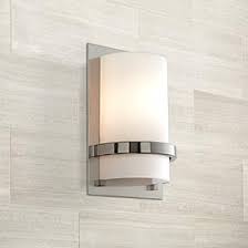 Rejuvenation's bathroom wall sconces come in a variety of historical styles. Brushed Nickel Sconces Lamps Plus