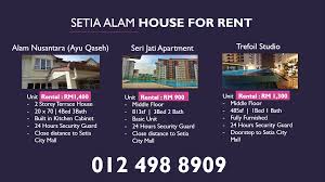 Bukit sapu tangan 4.29 km. Setia Alam House For Sale Rent Home Facebook