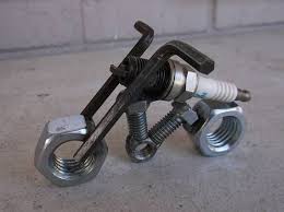 On Sale Motorcycle Spark Plug Motorcycle Recycled Metal Etsy Welding Art Welding Art Projects Metal Projects