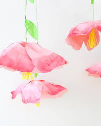 A beautiful paper flower wall hanging decoration for your home. Giant Hanging Paper Flowers