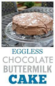 Eggless Chocolate Buttermilk Cake Recipe Eggless Recipes Egg Free Baking Eggless Desserts