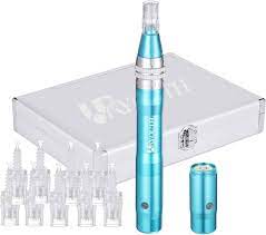 URYOUTH Professional Microneedling Pen - Dermar Pen with 12 pcs Cartridges  for Face Skin Care, Micro Dermarpen Machine (Blue) : Amazon.ae: Beauty