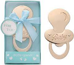 A baby shower serves as a pleasant diversion from all the craziness and a fun time for the guest of honor to show off her ever adorable baby bump. Amazon Com 12 Pcs Bottle Openers Baby Shower Favors For Guests Boy Baby Shower Keepsake Return Gift Wedding Souvenir Gifts Party Supplies Decorations With Blue Gift Box By Weddparty Pacifier Shape Blue Kitchen