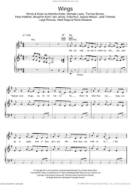 Looking for a mix for the gym or a party? Mix Wings Sheet Music For Voice Piano Or Guitar Pdf