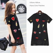 Girls Summer Dress Little Girls Clothing Long T Shirt Sport Dress Fashion Teenage Girls Clothe Girls Dresses Summer Children Teenage Girls Dresses Girl Outfits