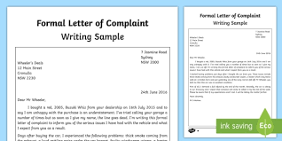 An environmental organisation is inviting suggestions for new ways of raising people's awareness of the importance of an informal letter is a form of communication between two people (sometimes more) who usually know each other well. Complaint Letter Template Ready To Print Resources