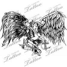 Good vs evil tattoo designs. Marketplace Tattoo Good Vs Evil 136 Createmytattoo Com Evil Tattoos Body Art Tattoos Custom Tattoo Design