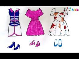 Remember, when sketching up and drawing, to try and exaggerate the expressions and your lines, it gives more personality and a different motion to your drawings. How To Draw Fashion Clothes For Kids How To Draw Dresses For Girls Art For Kids Youtube