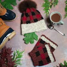 See more ideas about knitted hats, hat pattern, knitting. Loom Knit Buffalo Plaid Hat Boot Toppers Pattern Set This Moment Is Good