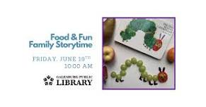 Food & Fun Family Storytime: The Very Hungry Caterpillar