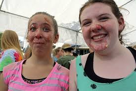 Friends meet at the 2013 Festival at Mount Si