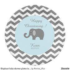 Create Your Own Paper Plate Zazzle Com In 2021 Baby Shower Plates Paper Plates Elephant Baby Shower