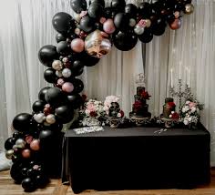 Find stunning silver decorations for any occasion, including weddings, anniversaries, birthdays, christmas and more. Rose Gold Black And Silver Party Decorations Novocom Top