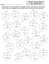 Free taboo grammar game makes practicing nouns, verbs, adjectives, adverbs, subjects, parts of speech, question marks, exclamation marks, homophones, and more lots of fun for first grade, 2nd grade, 3rd grade, 4th grade. Noun Verb Adjective Coloring Worksheets Teaching Resources Tpt