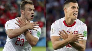 This campaign is to raise money for the swiss national soccer team players : Zyrtare Denohen Me Para Xhaka Shaqiri Dhe Lichtsteiner Per Festen Me Shqiponje Telegrafi
