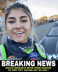 A big transition awaits Hailie Deegan for the 2025 racing season.