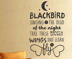 Blackbird Singing In The Dead Of Night Lyrics Blackbird Singing In The Dead Of Night The Beatles Song Lyrics Etsy Calligraphy Quotes Lyrics Beatles Song Lyrics Song Lyrics Art