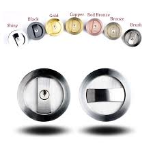 Round flush door handle set with door edge pull for sliding doors £ from £ 21.42 excl. Round Circle Wooden Sliding Pocket Door Mortise Lock Set Hook Recessed Flushed Finger Pull Bath Bed Balcony Chrome Gold Bronze Matte Keyed Keyless Thumbturn Sliding Door Lock Set Door Lockdoor Pocket Aliexpress