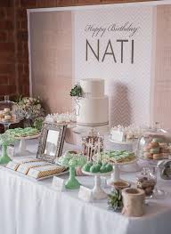 Classy 40th Birthday Party Ideas For Women Organic Green Natural Rustic 40th Cake Birthday Party Planning Ideas Birthday Party Desserts Party Desserts Dessert Buffet