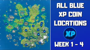 Xp coins have become one of the best ways to earn xp while playing fortnite. All 10 Blue Xp Coins Locations In Fortnite Week 1 4 Fortnite Chapter 2 Season 3