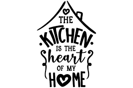 Download The Kitchen Is The Heart Of My Home Svg Cut File By Creative Fabrica Crafts Creative Fabrica PSD Mockup Templates