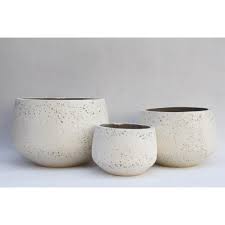 San Jose Plain Dura White Cement Round Belly Planter Vd10140 45 Wh The Home Depot In 2020 Dream Patio Planters Planter Pots