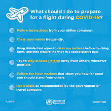 Avoid close contact, clean your hands often, cover coughs and sneezes, stay home if you're sick, and know how to clean and disinfect. World Health Organization Who During Covid 19 Taking Precautions Is Essential When You Travel By Here Are Steps You Can Follow Before Taking A Flight Facebook