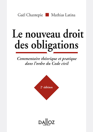 Le Nouveau Droit Des Obligations Commentaire Theorique Et Pratique Dans L Ordre Du Code Civil Ebook Book Cover Isbn Text
