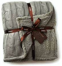 Shop for chunky knit blankets in bed blankets. Need It Amazon Com Cable Knit Sherpa Oversized Throw Reversible Blanket Faux Sheepskin Lined Cozy Cotto Reversible Blanket Knitted Blankets Knitted Afghans