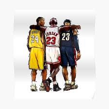 Michael jordan vs kobe bryant canvas art basketball star. Lebron James Kobe Bryant Michael Jordan Poster Online Shopping