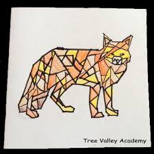 In particular, if you see a white pachyderm, then it symbolizes royalty. Geometric Animal Art Tree Valley Academy