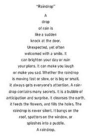 A Raindrop Shape Poems For Kids Poetry Lessons Shape Poems