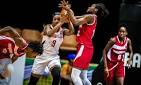 Resultado de imagem para selecao feminina de basquete de mo�ambique em jogo
