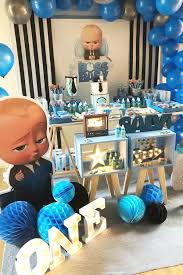 The Movie And Tv Show Boss Baby Is So Much Fun And The Perfect Theme For A Boy S 1s Baby Birthday Party Boy Baby Boy Birthday Themes Baby Birthday Party Theme
