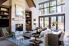 This rustic living room from ad has a beautiful bout of natural lighting that is the best accent of the entire room. Bunk Room Ideas Archives Mountain Living