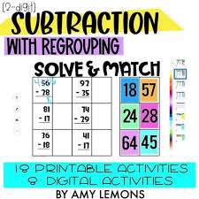 How do you subtract by regrouping? Double Digit Subtraction With Regrouping By Amy Lemons Tpt