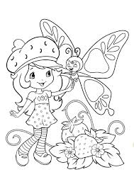 Jump into the spirit of summer with this cheerful coloring page full of fresh strawberries and a pretty fluttering butterfly. Coloring Pages Strawberry Plant Coloring Page