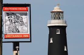 The High Light Tower Lighthouse Dungeness Lighthouse Alehouse Grill Sign