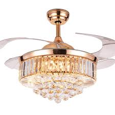 Metal lamp housing + abs fan blade + acrylic lamp shade. Qukau Modern Led Invisible Fan Light 42 Inch Remote Control Ceiling Fa Qukau