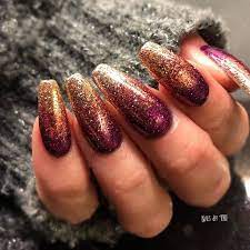 Paint one brilliant blue other white. 50 Cool Glitter Ombre Nail Design Ideas That Are Trending In 2020