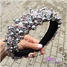 اطواق شعر للعروسه روعه 2020 اطواق شعر للعروس اكسسوار الطوق لتساريح الشعر طوق الرأس Bracelet Watch Jewelry Accessories