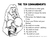 Link to choose a different list. Ten Commandments For Kids