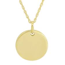 Maybe you would like to learn more about one of these? Personality Charms Round Disk Starter Pendant In 10k Gold Zales