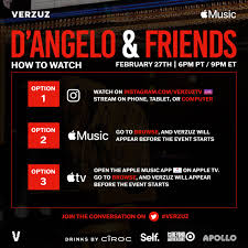 Maybe you would like to learn more about one of these? Verzuz S Tweet How To Watch Tonight S Verzuz With D Angelo Friends On Our Instagram Page Or In Hd On Apple Music And Apple Tv Trendsmap