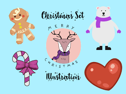 Download Christmas Vector Bundle Set For Kids 14 Graphic By Vijackstudio Creative Fabrica SVG Cut Files