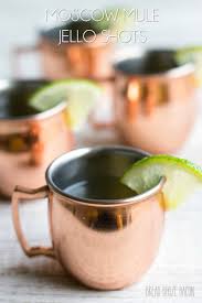 Moscow Mule Jello Shots Bread Booze Bacon