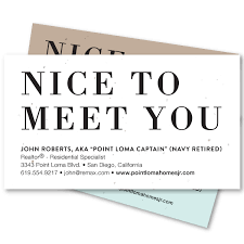 This stock is recommended for photo imagery, full color graphics or text designs. Unique Realtor S Business Cards On Seeded Paper Nice To Meet You By Green Business Print