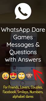 Before sharing sensitive information, make sure you're on a federal government site. Best Whatsapp Dare Games Messages And Questions With Answers In 2021 Dare Games Dare Games For Friends Truth Or Dare Games