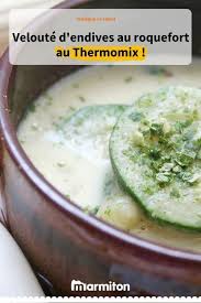 Veloute D Endives Roquefort Au Thermomix Recette Endives Recettes De Cuisine Recette Facile