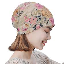 Kjøp (H0827)Kvinner India Muslim Stretch Turban Hat Blonder Hår Print Tap  Hode Skjerf Wrap